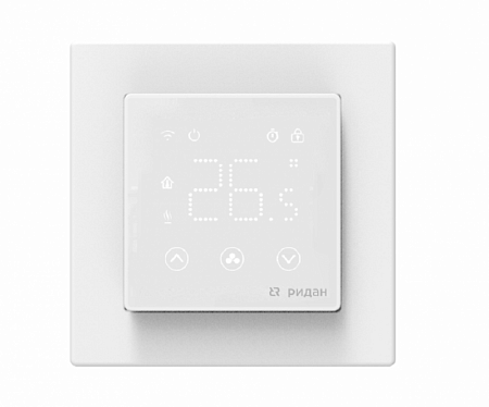 Терморегулятор комнатный  Ридан  Clever, программируемый, 220В, белый