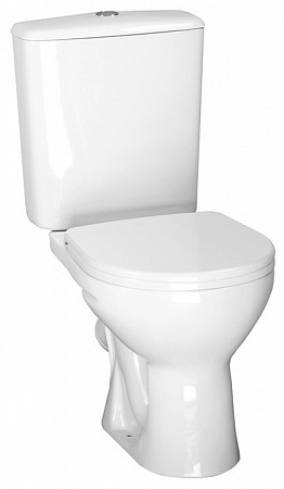 Унитаз-компакт Santeri Орион белый ниж/подвод козырьковый косой выпуск